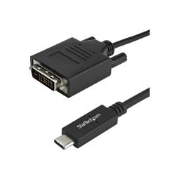 Cable usb tipo c a dvi - d startech 2m - macho - macho - negro
