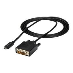 Cable usb tipo c a dvi - d startech 2m - macho - macho - negro