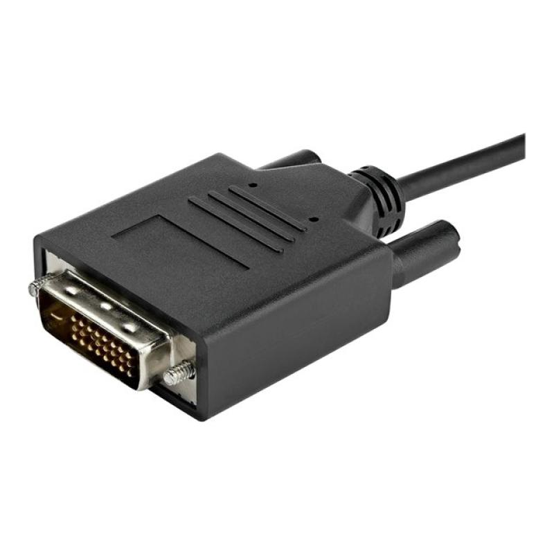 Cable usb tipo c a dvi - d startech 2m - macho - macho - negro