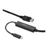 Cable usb tipo c a displayport startech 3m - macho - macho - negro