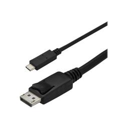 Cable usb tipo c a displayport startech 3m - macho - macho - negro