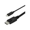 Cable usb tipo c a displayport startech 3m - macho - macho - negro