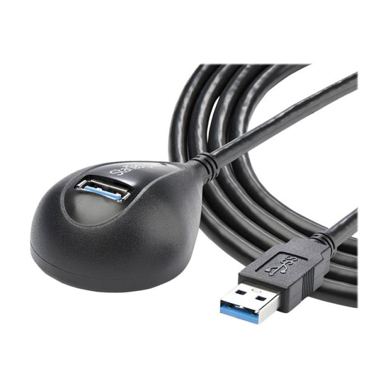 Cable usb tipo a startech 1.5m - macho - hembra - negro