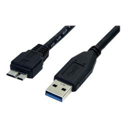 Cable micro usb tipo b a usb tipo a startech 0.5m - macho - macho - negro