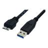 Cable micro usb tipo b a usb tipo a startech 0.5m - macho - macho - negro
