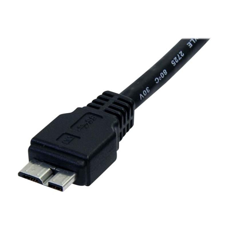 Cable micro usb tipo b a usb tipo a startech 0.5m - macho - macho - negro