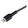 Cable usb tipo a a lightning startech 0.15m - macho - macho - negro