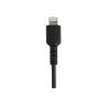 Cable usb tipo a a lightning startech 0.15m - macho - macho - negro