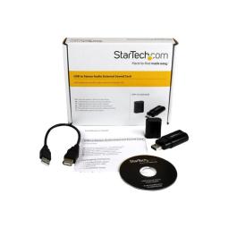 Tarjeta de sonido usb 2.0 startech icusbaudiob estereo