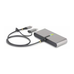 Hub startech usb tipo c - usb tipo a 5 en 1