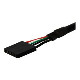 Cable usb 4 clavijas a usb 5 pines statech 0.3m - hembra - hembra - negro