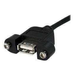 Cable usb 4 clavijas a usb 5 pines statech 0.3m - hembra - hembra - negro