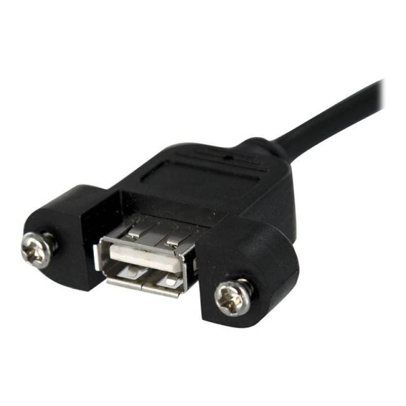 Cable usb 4 clavijas a usb 5 pines statech 0.3m - hembra - hembra - negro