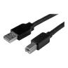 Cable usb tipo b a usb tipo a startech 15m - macho - macho - negro