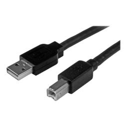 Cable usb tipo b a usb tipo a startech 15m - macho - macho - negro