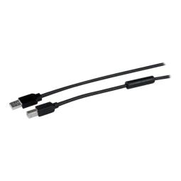 Cable usb tipo b a usb tipo a startech 15m - macho - macho - negro