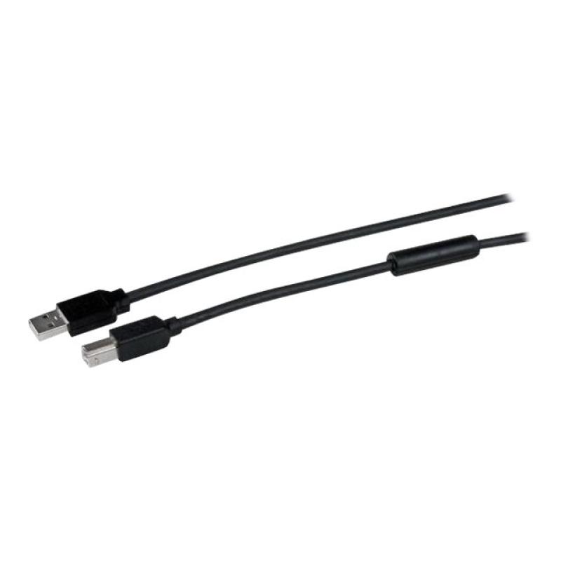 Cable usb tipo b a usb tipo a startech 15m - macho - macho - negro