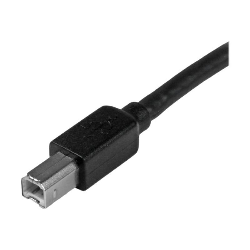 Cable usb tipo b a usb tipo a startech 15m - macho - macho - negro