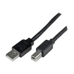 Cable usb tipo b a usb tipo a startech 20m - macho - macho - negro