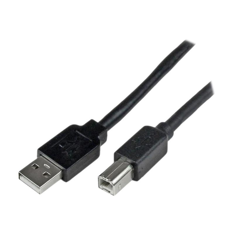 Cable usb tipo b a usb tipo a startech 20m - macho - macho - negro