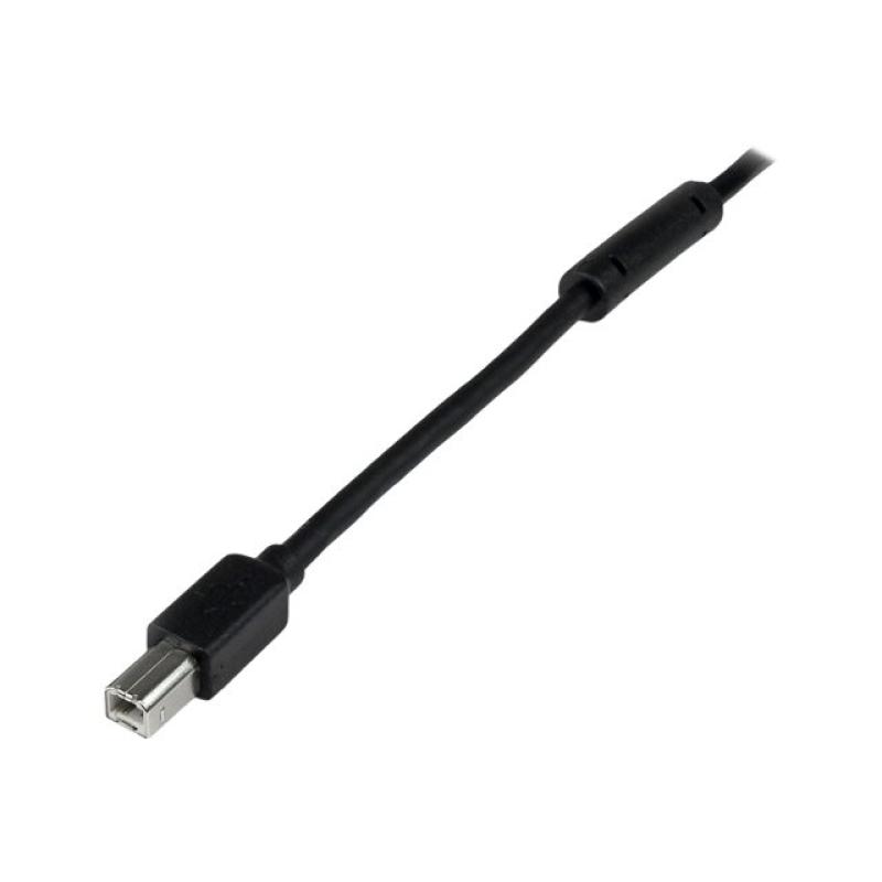 Cable usb tipo b a usb tipo a startech 20m - macho - macho - negro