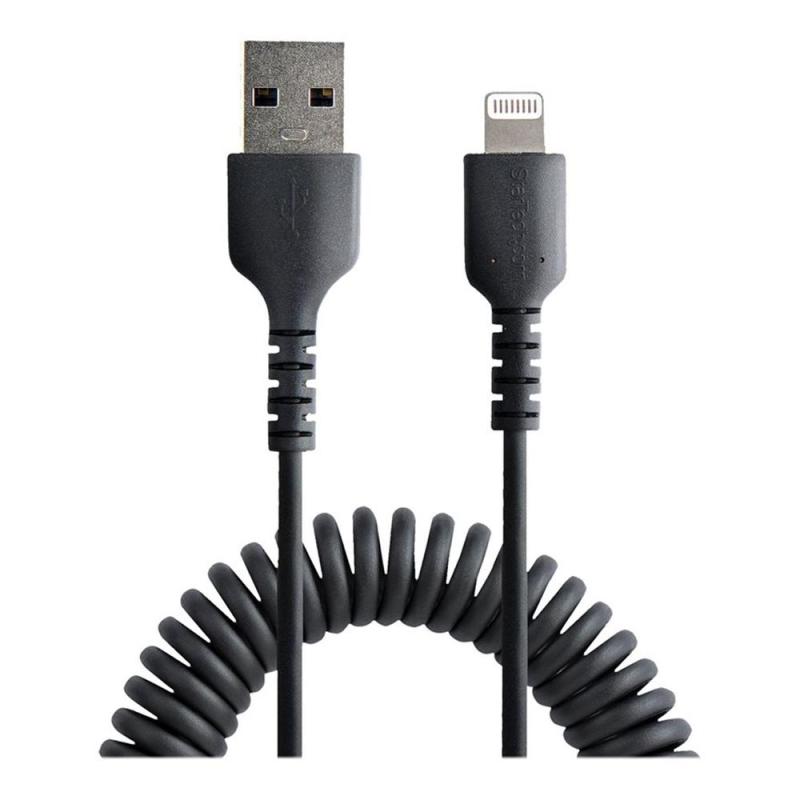 Cable lightning a usb tipo a startech 0.5m - macho - macho - negro
