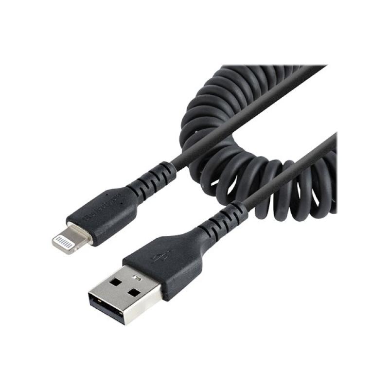 Cable lightning a usb tipo a startech 0.5m - macho - macho - negro