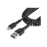 Cable lightning a usb tipo a startech 0.5m - macho - macho - negro