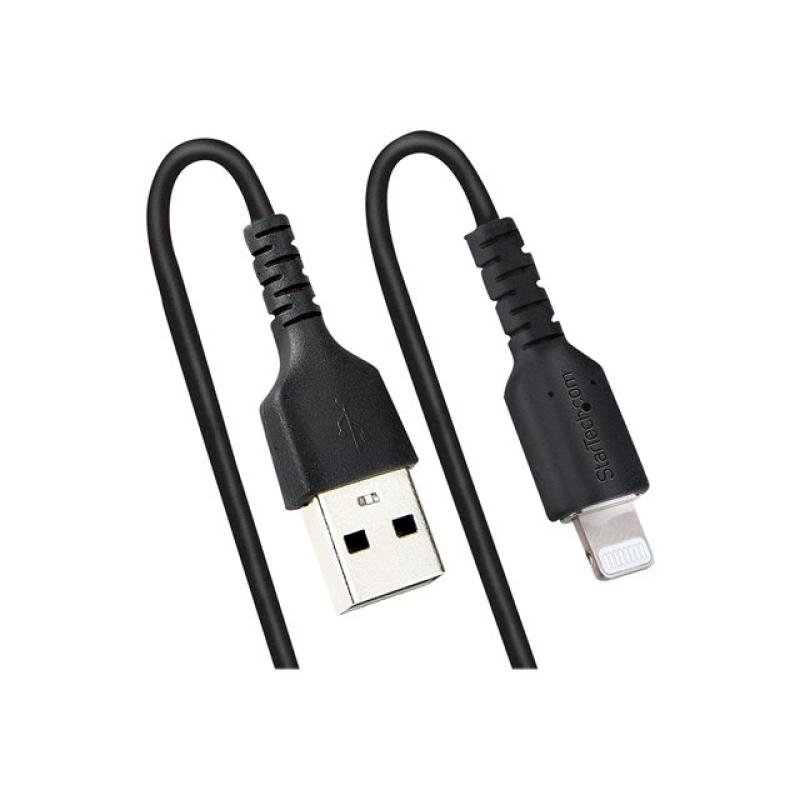 Cable lightning a usb tipo a startech 0.5m - macho - macho - negro