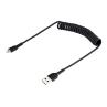 Cable lightning a usb tipo a startech 0.5m - macho - macho - negro