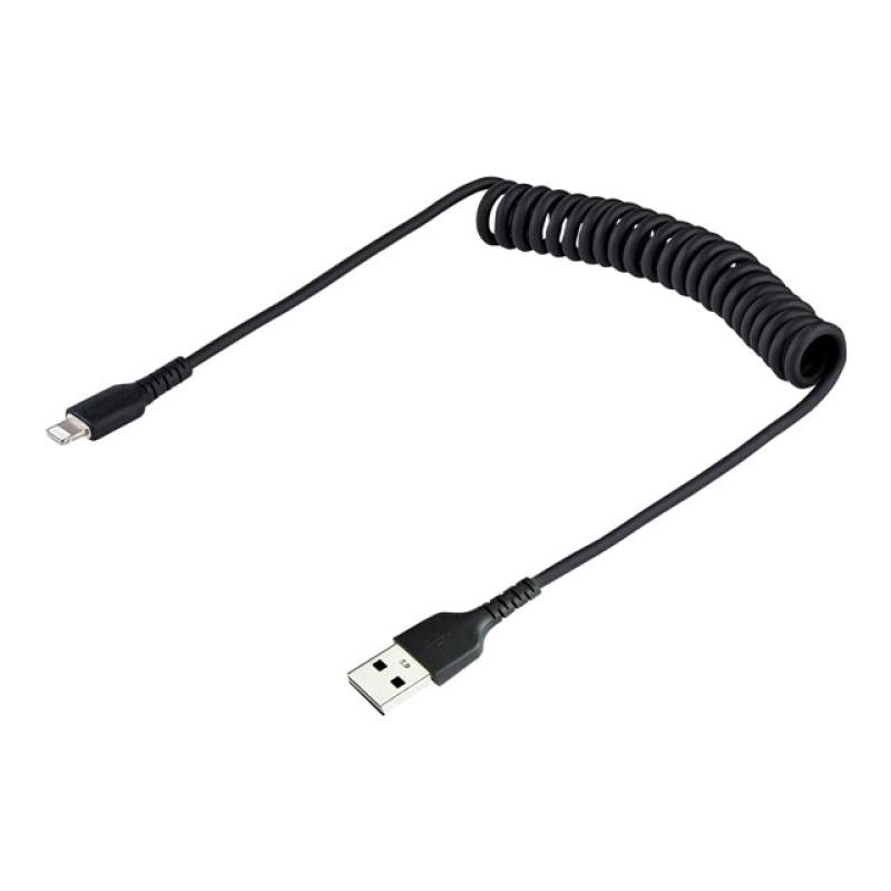 Cable lightning a usb tipo a startech 0.5m - macho - macho - negro