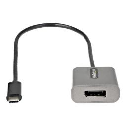 Adaptador usb tipo c a displayport startech 0.3m - macho - hembra - gris