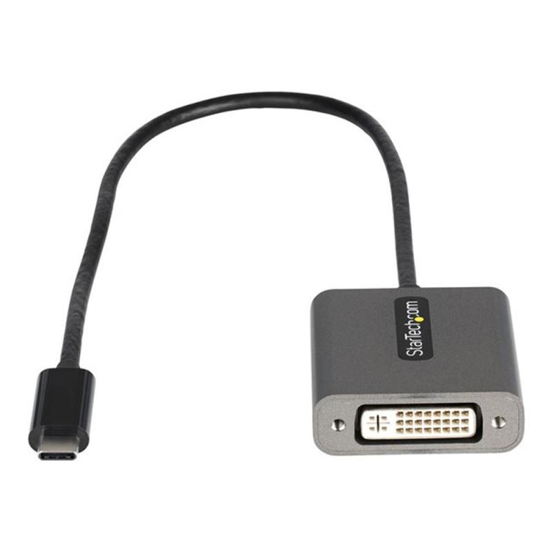 Adaptador usb tipo c a dvi - i startech 0.38m - macho - hembra - negro