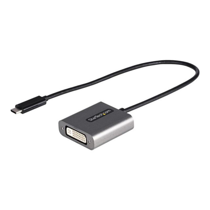 Adaptador usb tipo c a dvi - i startech 0.38m - macho - hembra - negro