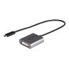 Adaptador usb tipo c a dvi - i startech 0.38m - macho - hembra - negro