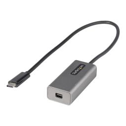 Adaptador usb tipo c a mini dp startech 0.306m - macho - hembra - gris