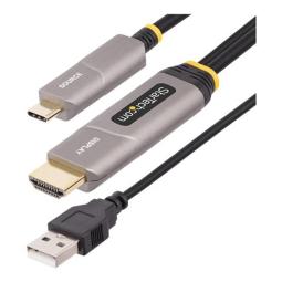 Cable usb tipo c a hdmi - usb tipo a startech 9.15m - macho - macho - negro