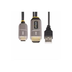 Cable usb tipo c a hdmi - usb tipo a startech 9.15m - macho - macho - negro