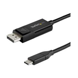 Cable usb tipo c a displayport 1m - macho - macho - negro