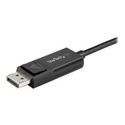 Cable usb tipo c a displayport 1m - macho - macho - negro
