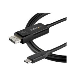 Cable usb tipo c a displayport 1m - macho - macho - negro