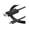 Cable usb tipo c a displayport 1m - macho - macho - negro
