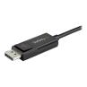 Cable usb tipo c a displayport 1m - macho - macho - negro