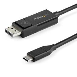 Cable usb tipo c a displayport 1m - macho - macho - negro
