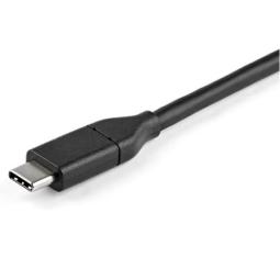 Cable usb tipo c a displayport 1m - macho - macho - negro