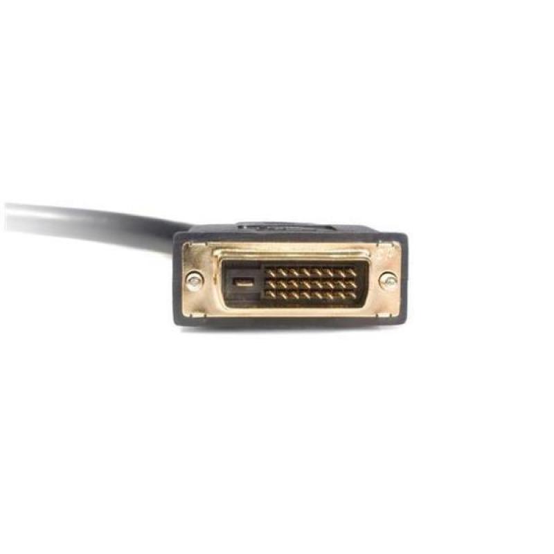 Splitter dvi - d startech 0.3m - macho - hembra - negro