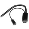 Cable conversor hdmi - displayport - mini dp startech 2m