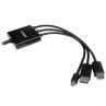 Cable conversor hdmi - displayport - mini dp startech 2m