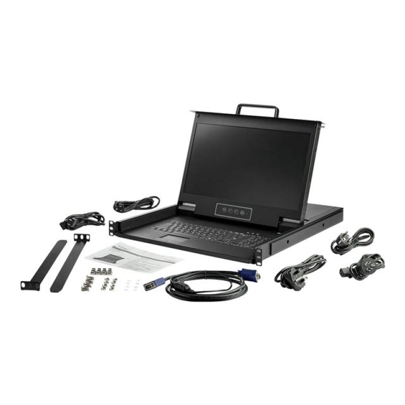 Consola kvm de montaje en rack de servidores startech 17.3 pulgadas