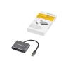 Adaptador usb tipo c a hdmi - displayport startech 0.205m - macho - hembra - gris